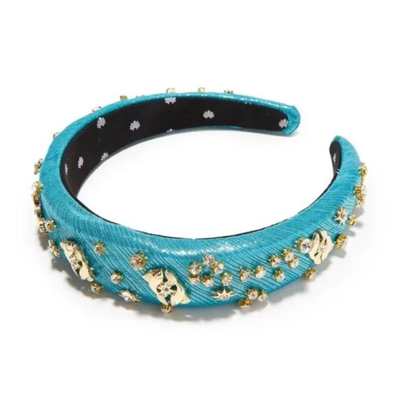 Lele Sadoughi Pices Alice headband in Aquamarine NWT - Picture 3 of 13